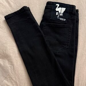 Excellent Sandrine Rose The Virgin Label black denim slim jeans